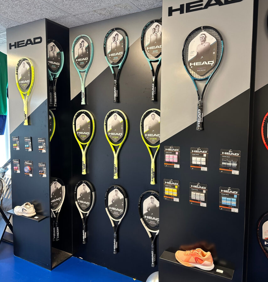 Tennisshoppen Proshop på Frederiksberg med stort udvalg af tennisudstyr.